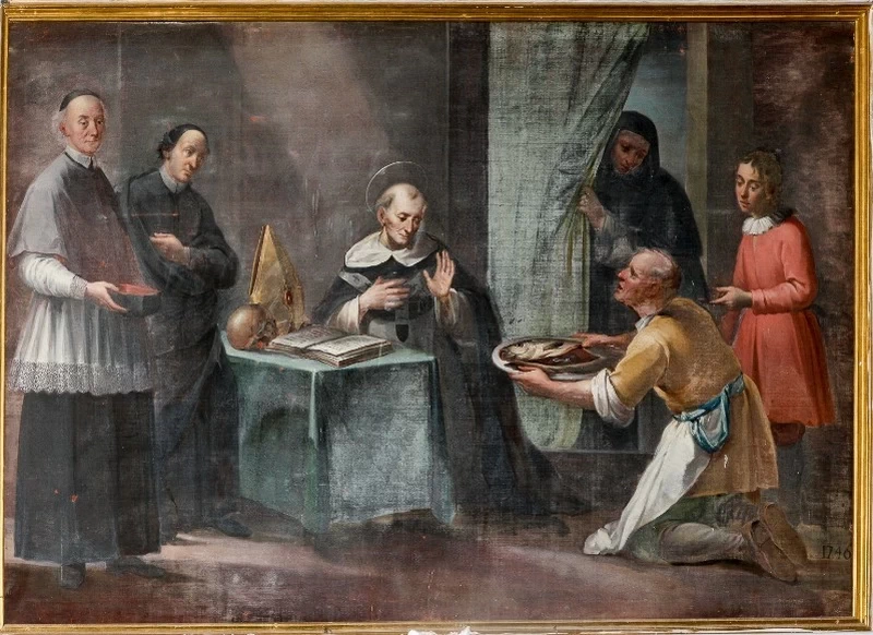 Sant'Antonino fa ritrovare in un pesce una chiave perduta - Calenzano, Firenze